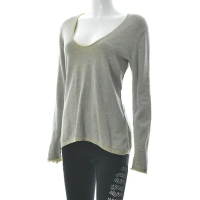 Tommy Hilfiger Suéter Tejido Algodón-Cachemira Para Mujer Calce Relajado Cuello Redondo Top L Foto 1 de 4