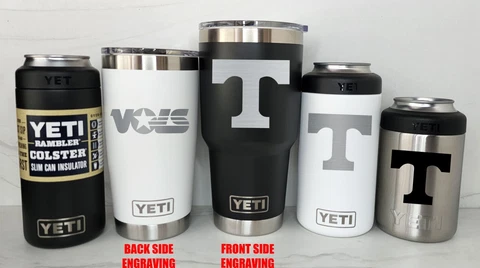 Tennessee Volunteers YETI Laser Engraved 20 or 30 oz. Tumblers and Colsters Cover
