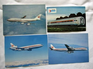 Posten Verkauf von 5 brandneuen Postkarten Amtrak Zug Japan Airlines - Bild 1 von 6