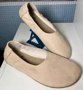 Aintap Womens Barefoot Turkish Handmade Nude Buff Suede Ballet Flats Sz 42 US 10 - Picture 1 of 12