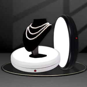 Motorized Rotating Turntable Display 360 Degree Jewelry Photography Show Holder - Picture 1 of 22