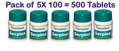 Pack of 5 X 100 Tablets Himalaya Herbal SERPINA - Изображение 1 из 2