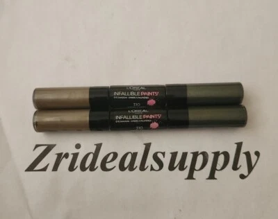 L'OREAL INFALLIBLE PAINTS EYE SHADOW 310 ARMY CAMO PACK OF 2 - Image 1 of 2