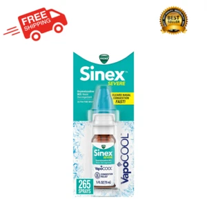 Vicks Sinex SEVERE, Nasal Spray with VapoCOOL, Ultra Fine 0.5 Fl Oz (15 ml) - Picture 1 of 12