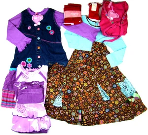 NWT 10pc Boutique Girls Clothes Outfits Sets Dress Skirt Top Leggins 5T 5 Years - Picture 1 of 4