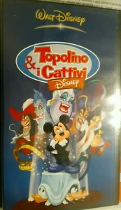 VHS DA COLLEZIONE ORIGINALE DISNEY - TOPOLINO & I CATTIVI - 2003 - RARO - Foto 1 di 3