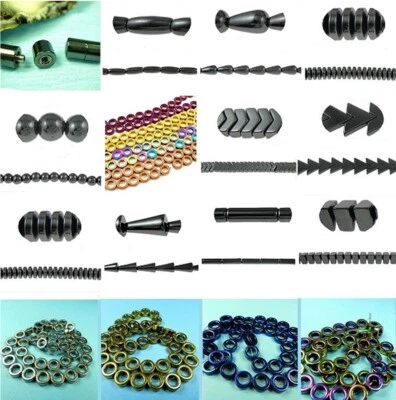 HÄMATIT  PERLEN  Div. SCHLIF - GRÖßEN - FARBEN NATURSTEINE SCHMUCK BASTELN /241 - Bild 1 von 3