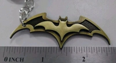Chaveiro Batman com anel dividido tom preto e bronze novo - Imagem 1 de 4