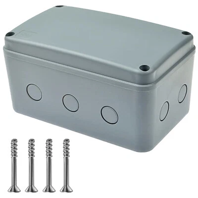 DIGI-OFFICE Junction Box Waterproof Electrical Enclosure Large Project Gray 181×111×100mm US