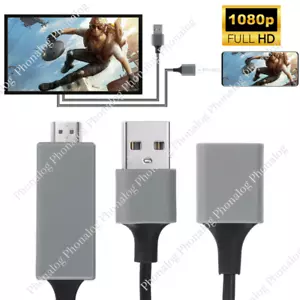 HDMI Cable 1080P Phone to TV HDTV AV Adapter Universal For iPhone Android Type C - Picture 1 of 9