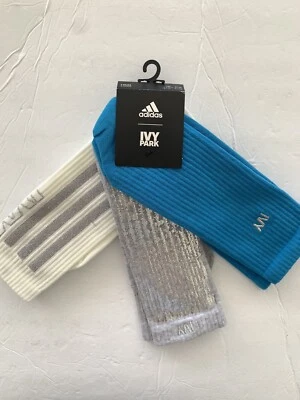 Paquete de 3 calcetines con logotipo IVY Park Beyoncé x Adidas talla M (IC0140) NUEVOS CON ETIQUETAS Foto 1 de 4