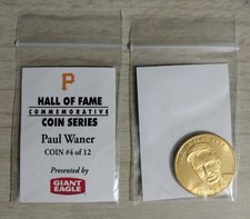 RARE PAUL WANER COIN - Giant Eagle Hall of Fame Commemorative Series #4