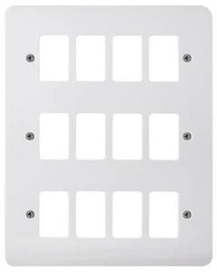 Mode Frontplate, 12 Gang, White - CMA20512 - Picture 1 of 1