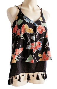 NEXT ladies sleeveless 2 layer summer TOP, camisole, Size10 S sleeveless, COTTON - Picture 1 of 4