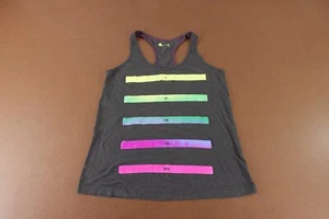 Xersion Women's XL Charcoal Colorful If Not Now Then When Graphic Racerback Tank - Picture 1 of 9