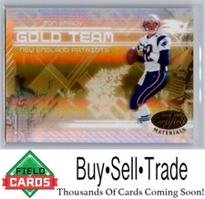 2005 Leaf Certified Materials GT-24 Tom Brady Gold Team Mirror /500