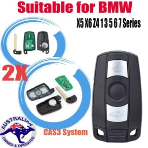 2XComplete Remote Key Fob Suitable for BMW CAS3 System X5 X6 Z4 1 3 5 6 7 Series - Picture 1 of 5