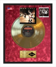 Bon Jovi – Bon Jovi Vinyl Gold Metallized Record In Frame