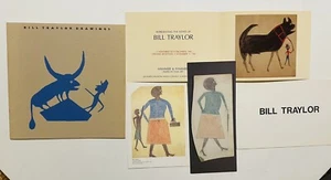 BILL TRAYLOR DRAWINGS 1988 Chicago Exhibit Self-Taught Outsider Artist +EPHEMERA - Picture 1 of 6
