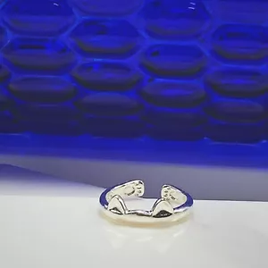 Kätzchen Katze Sterlingsilber plattiert verstellbar Ring - Bild 1 von 8