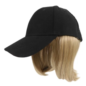 Sun Visor Baseball Hat with Hair Peaked Wigs for Women Baby Women's - Picture 1 of 12