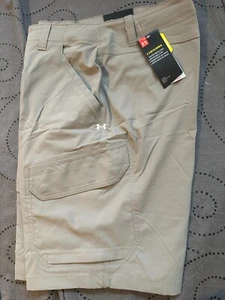 UNDER ARMOUR STORM1 #388 GRAU ANGEL CARGO SHORTS GRÖSSE 32 HERREN NEU MIT ETIKETT $ 64,99 - Bild 1 von 4