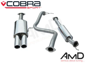 Cobra Sport Fiesta ST180 Cat Back Exhaust 2.5" Resonated Twin Tail Pipe FD50 - Picture 1 of 3