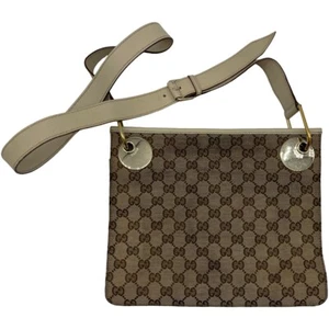 Authentic GUCCI GG Canvas Cross Body Bag 120841 Beige #36636376 - Picture 1 of 20