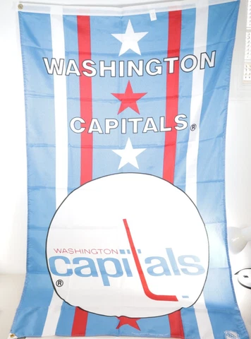 Washington Capitals 3x5 Ft Banner Flag Hockey Grommets Vintage 1993 Cover