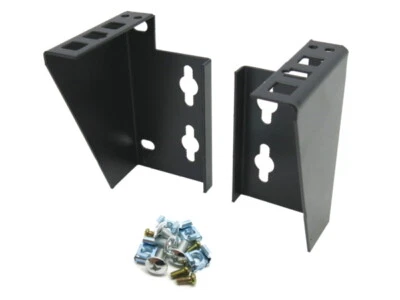 CNAweb 1U 19" Network Rack Bracket for Wallmount Vertical Hang or Desk Mount - Image 1 of 4