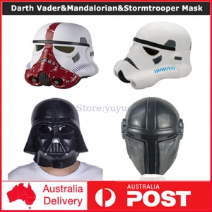 Star Wars Cosplay Darth Vader&Mandalorian&Stormtrooper Mask Helmet Cosplay Prop - Picture 1 of 21
