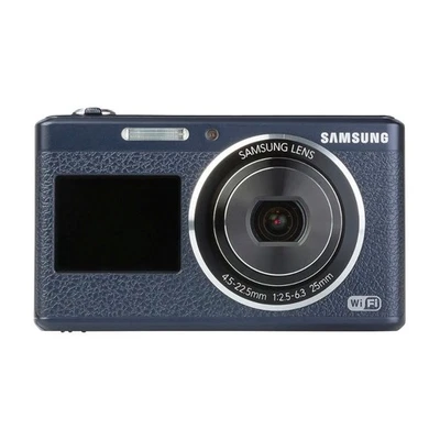 Samsung DV180F Digital Camera 16 MP 5x Optical Zoom Dual Screen Viewfinder Blue - Image 1 of 3
