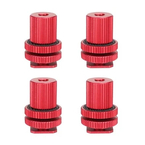 4x CAMVATE Hot Shoe Mount a Adaptador de tornillo de rosca hembra de 1/4" para plataforma de cámara DSLR - Imagen 1 de 7