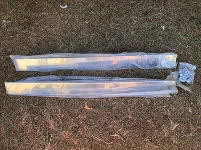 Par de placas/pesos de aleta de barro superior 24" X 2 cromados de montaje de 4 pernos Foto 1 de 3