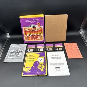 The Oregon Trail Windows PC 1993 Big Box Complete CIB Classic Game Floppy - Picture 1 of 9