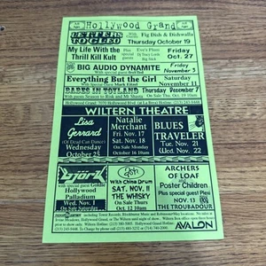 Blues Traveler Bjork Face To Face Flyer Vintage Show Concert  @ Wiltern - Picture 1 of 7