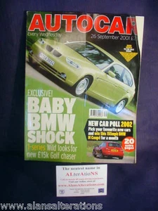 AUTOCAR Magazine 26th September 2001 Baby BMW - Picture 1 of 1