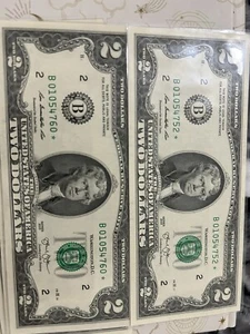 2 Dollar Schein Stern Schein Stempelglanz 2013 - Bild 1 von 2