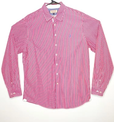 Camisa de vestir Thomas rosa para hombre grande Jermyn Street London informal puño abatible botón Foto 1 de 4