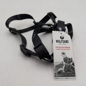 Wolfgang Venture Dog Harness Medium 5/8 x 16"-24" Man & Beast Brand New Black - Picture 1 of 5