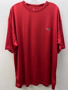 Nike Men's Size XXL Short-Sleeve Training T-Shirt Red/Gray Embroidered Logo - Picture 1 of 10