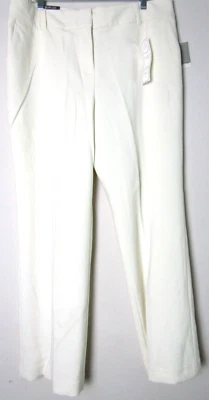 Charter Club Ivory Tummy Slimming Slim Leg Classic Fit Dress Long Pants Size 16 - Image 1 of 4