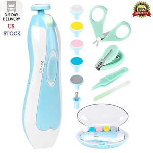 Baby Nail Trimmer Electric-12 in 1 Baby Nail Clippers Safe Baby Nail File Kit wi - Picture 1 of 8