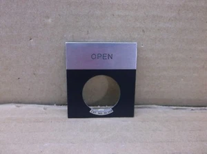 E22NL26 Eaton Cutler Hammer NEW 22MM PB Legend Plate Marked Open E22-NL26 - Picture 1 of 2