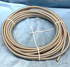 FLEXIBLE REDUCED WALL CONDUIT HOSE 50' LENGTH 1/2" TRADE SIZE 5/8" ID STEEL - Picture 1 of 4