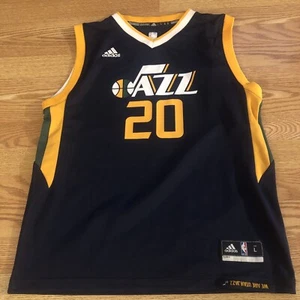 Gordon Hayward NBA Utah Jazz Blue #20 Adidas Jersey Youth Size L - Picture 1 of 8