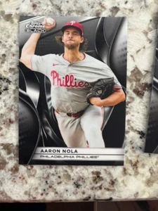 2025 TOPPS CHROME BLACK MLB BASEBALL CARD PHILADELPHIA PHILLIES AARON NOLA #76 - Picture 1 of 1