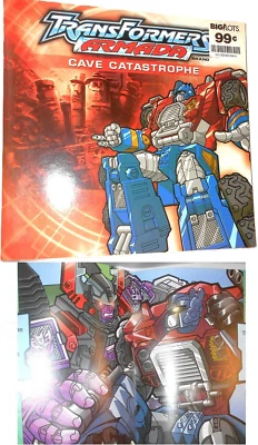 Transformers ARMADA 2003 ART & STORY BOOK Cave Catastrophe Mada optimus prime - Image 1 of 4