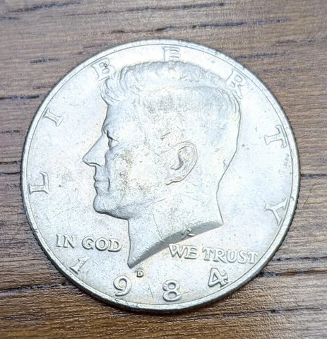 1984-D 50C Kennedy Half Dollar Cover