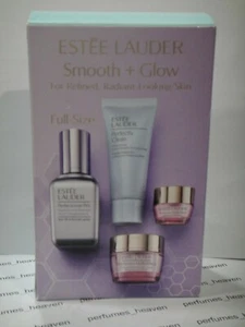 Estee Lauder Smooth & Glow 4 PC Set Perfectionist Pro + Cleanser+ Resilience - Picture 1 of 3